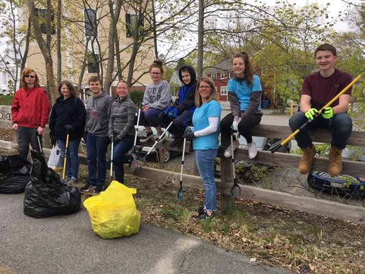 Rail Trail Clean-Up for our "Make a Difference Day."