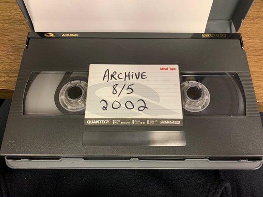 2002 archive beta tape