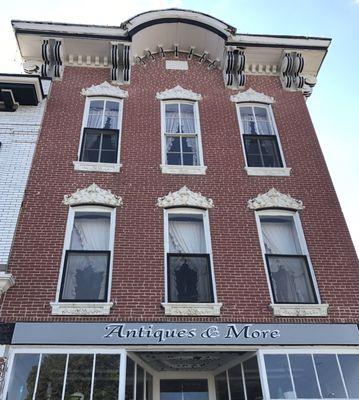 Antiques and more occupies a historical building on the square