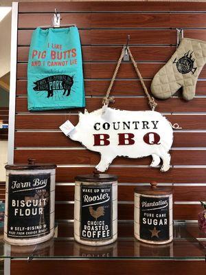 Farmhouse and BBQ decor!