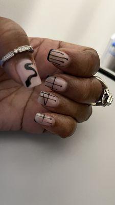 Nail Art in Overland Plaza... John does an exceptional job free handing....