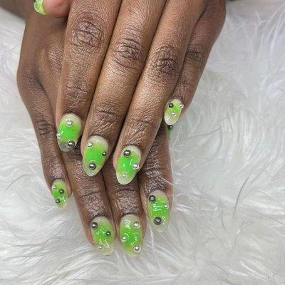 3D nail design done by Coco