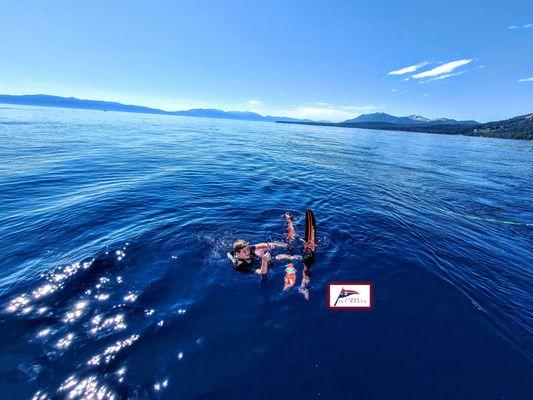 LAKE TAHOE'S SAFEST TOW BOATS. NO PROPELLERS! Tow Sports or Sightsee, Swim and Relax. Make us your choice!