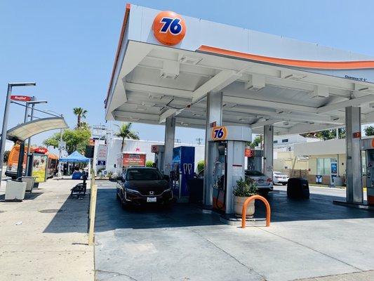 2022.MAY23- TRUE ZERO FUEL BLOCK/PUMP. Located in between two gas pumps nearest Ventura Blvd (Sherman Oaks)