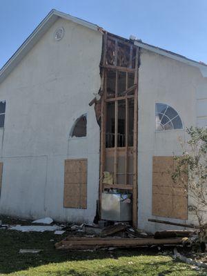 Tornado damage