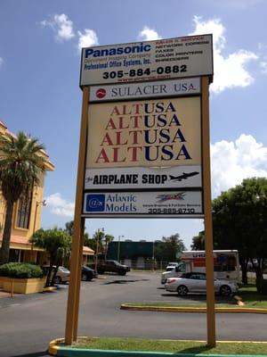 Sign for The Airplane Shop