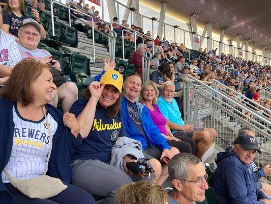 Faith family outing to ballgame