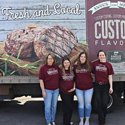 The Angus Meats' office ladies