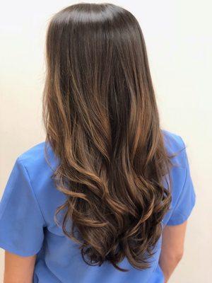 Balayage/painted hair