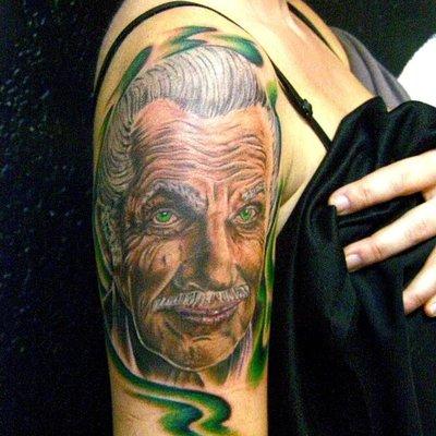 Color portrait tattoo