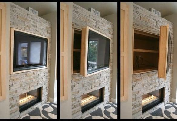 We can mount your TV Inside or Out, with special enclosures.