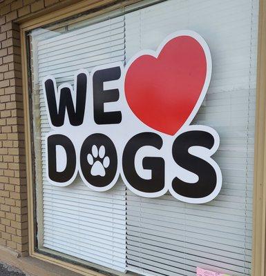 Window Decal from FastSigns - for Dog Groomer in USR, NJ