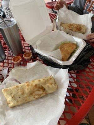 Ay Dios Mio Ay Santa Maria Steak Taco (fried flour)