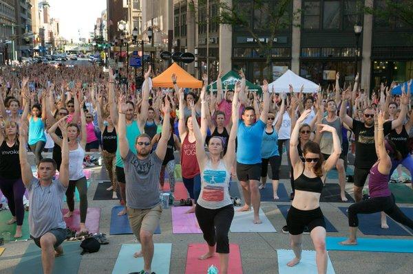 CITYOGA a leader in community involvement supports Monumental Yoga!