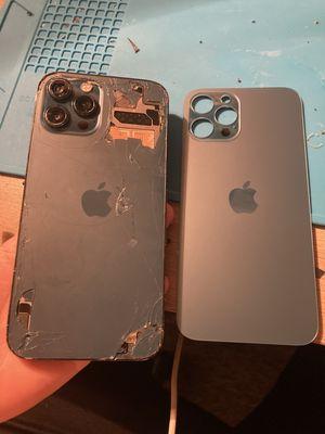 We fix back of phones