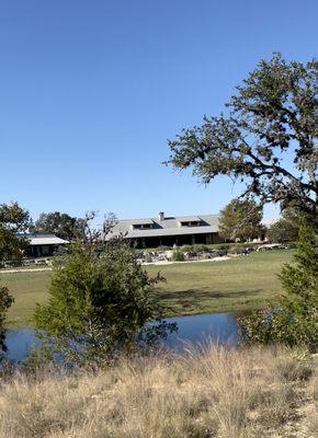 Flying A Ranch - view of property from across the creek