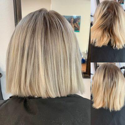 Women's cut with a custom blinding service