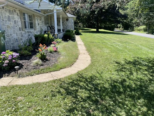 Post Power washing. Making concrete bright again!