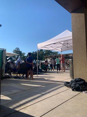 Swim meet.  Great catering  Nice bar.  Oh and nice pool.