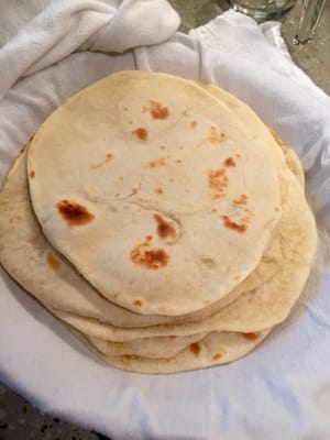 Homemade flour tortillas!