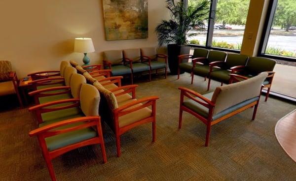 The waiting room at University Physicians Group and USA Digestive Health Center