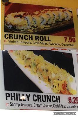 The crunch roll and the philly are not the same thing