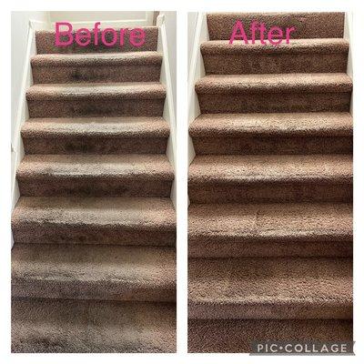 Carpet steam cleaned & deodorized in Lawrenceville GA