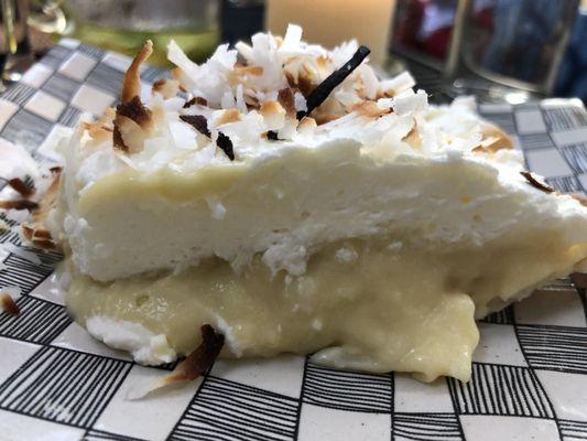 Steve's famous coconut cream pie