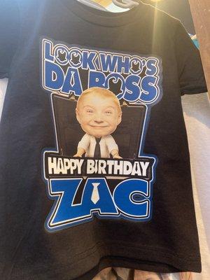 Boss baby birthday shirt