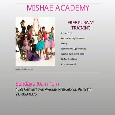 We are training runway walk, free for a limited time get trained now before the summer.