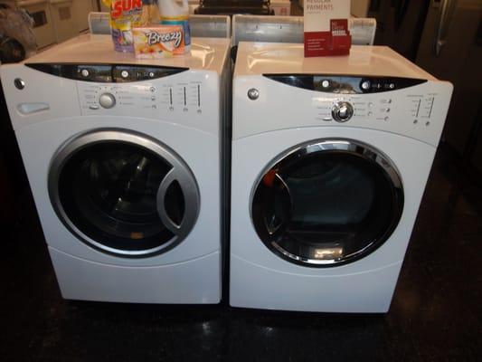 FRONT LOAD WASHER AND DRYER.