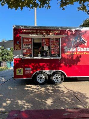 Puerto Rican food Truck in the park