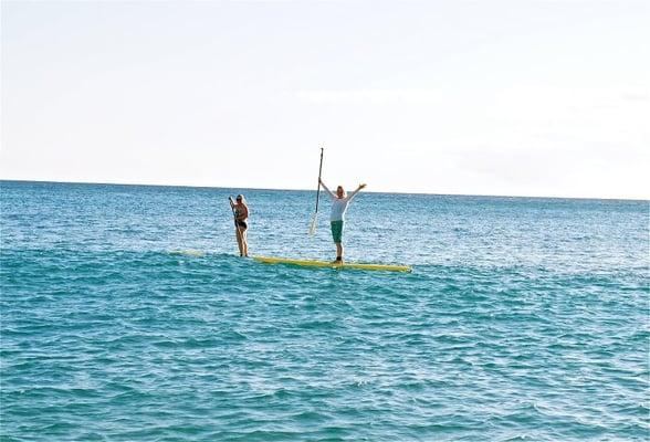 First time paddling and loving it!