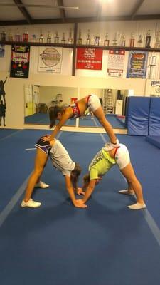 A little Cheeryoga at practice