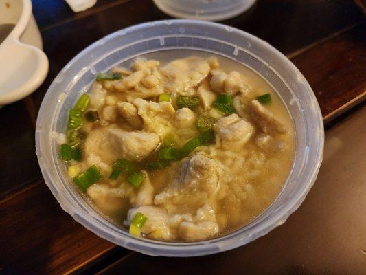 Haven't felt 100% this past week, so chicken rice soup it is.