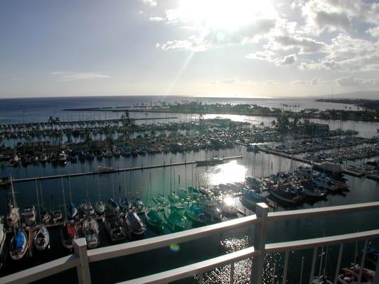 View from Ilikai Marina Oceanfront Ocean View One Bedroom