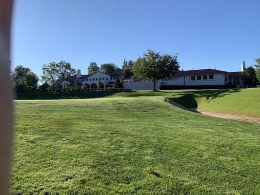 Clubhouse from the 18th hole.