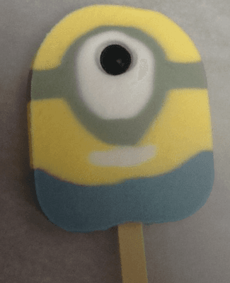 Minion Popsicles.  They also have ms t others to choose from.