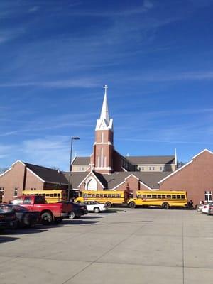 The newly constructed, St. Joseph's Catholic Church.