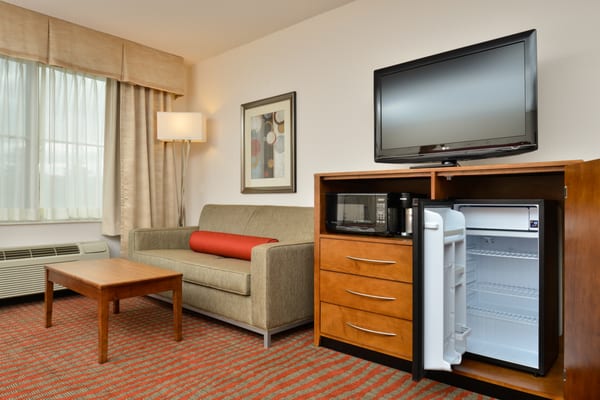 All guest rooms include a microwave and refrigerator