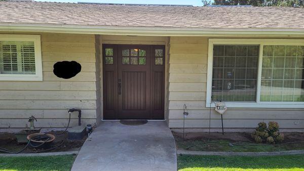 Before and after. New front entry.