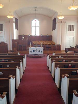 First Church's sanctuary