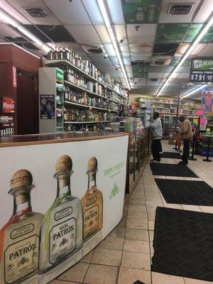 The wall of liquors