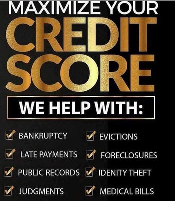 Credit repair services in Brooklyn, and all the staes.  We help with all negative items thats  on your credit. Raising up your credit scores