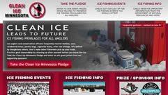 Custom website designed for Clean Ice Minnesota.