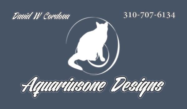 Aquariusone Designs Business Card Front