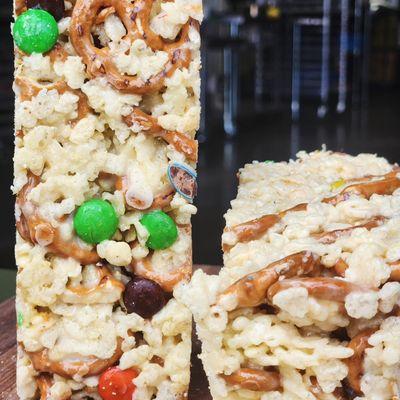 The loaded rice Krispy treat