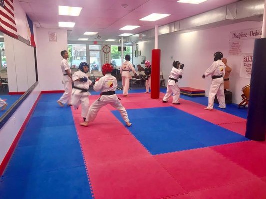 Our dojo sparring day