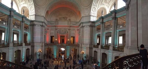 The City Hall Rotunda just shines at night