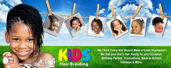 We get your Kid's Hair Ready for any Occasion. Birthday Parties, Graduations, Back to School, Holidays & More.